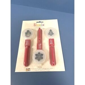 Sizzix Paddle Punches Positionable - Winter snowman snowflake christmas tree new